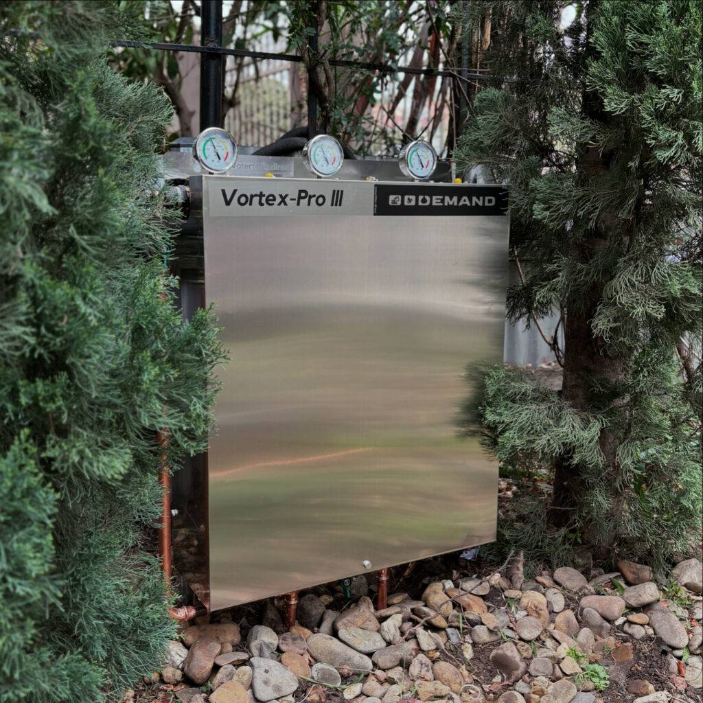 Whole Home water filter on a home