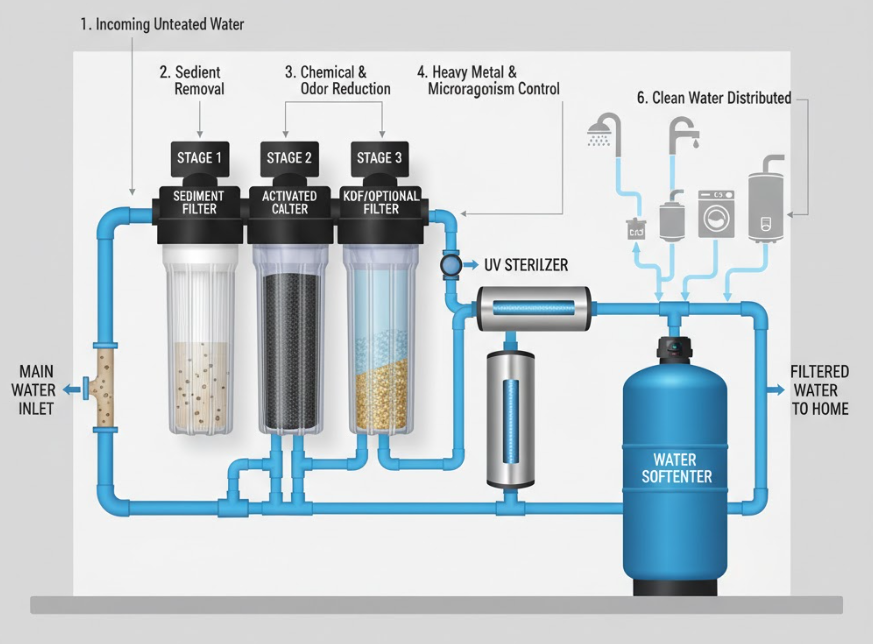 Whole House Water Filter Installation