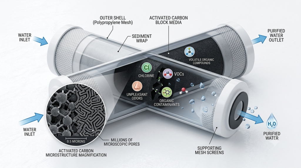 working principle of Activated Carbon Filter